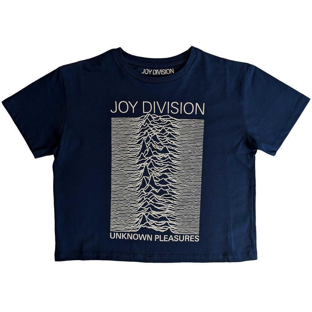 Joy Division Womens Crop Top T Shirt Unknown Pleasures